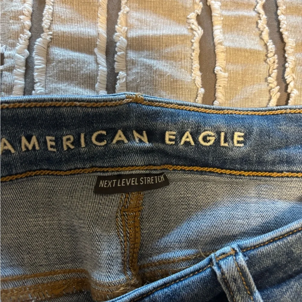 American Eagle Women’s Jeggings Classic Blue Size 10 (Next level stretch) - Picture 3 of 5